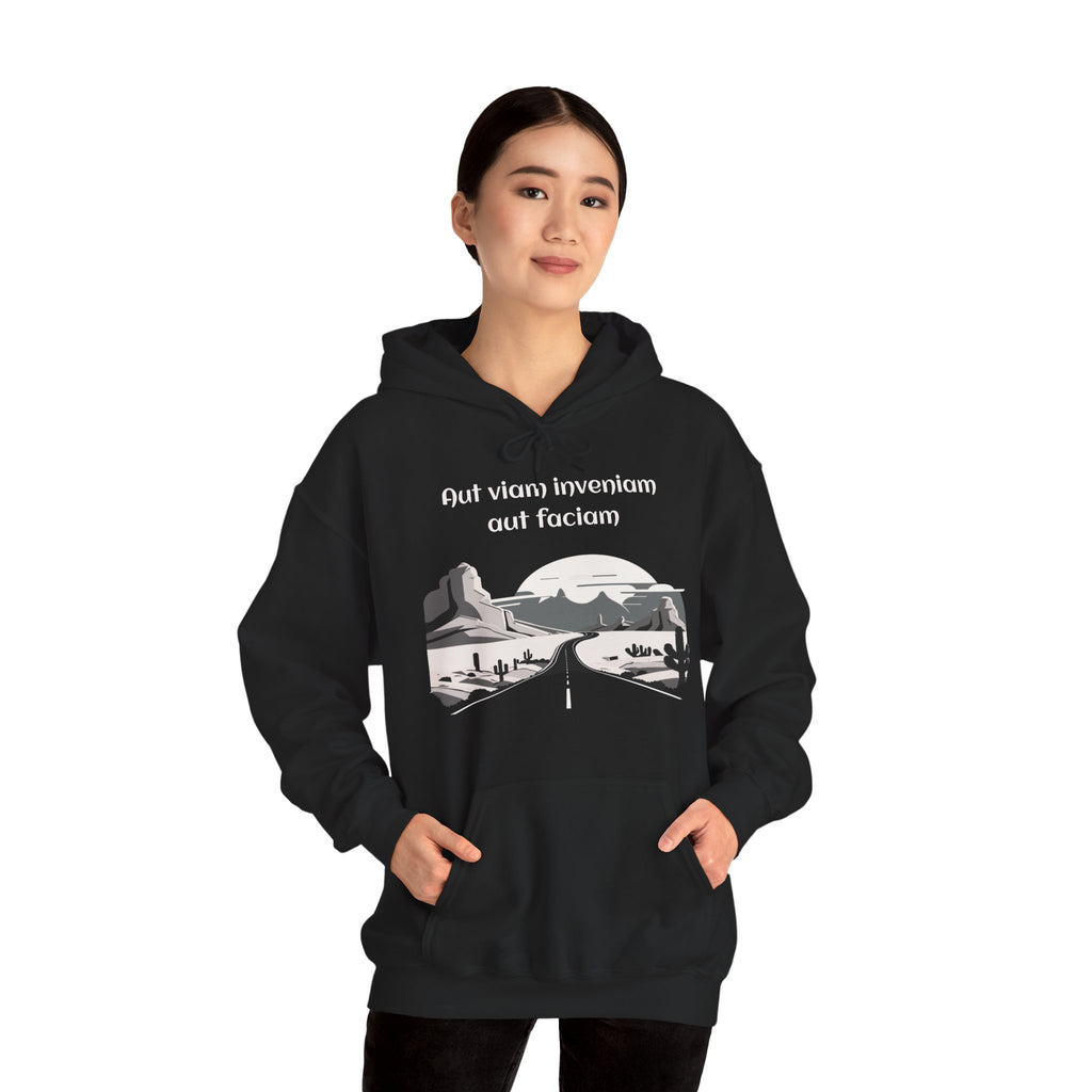 Inspirational Quote Hoodie - Unisex Heavy Blend™ Sweatshirt, Motivational Gift, Cozy Pullover, Adventure Apparel, Perfect for Travel