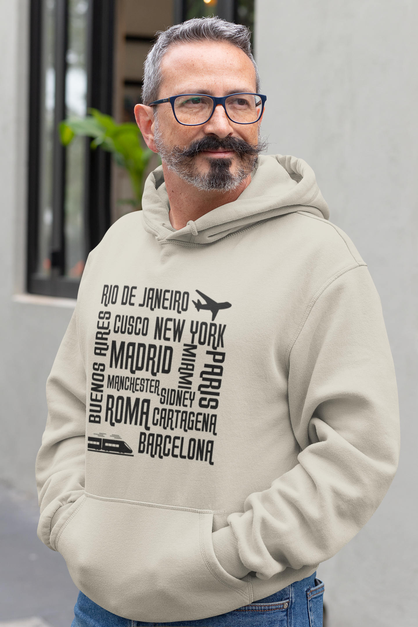 Travel City Names Hooded Sweatshirt, Comfortable Travel Apparel, Unisex Travel Hoodie, Perfect Gift for Travelers, Adventurer's Fashion