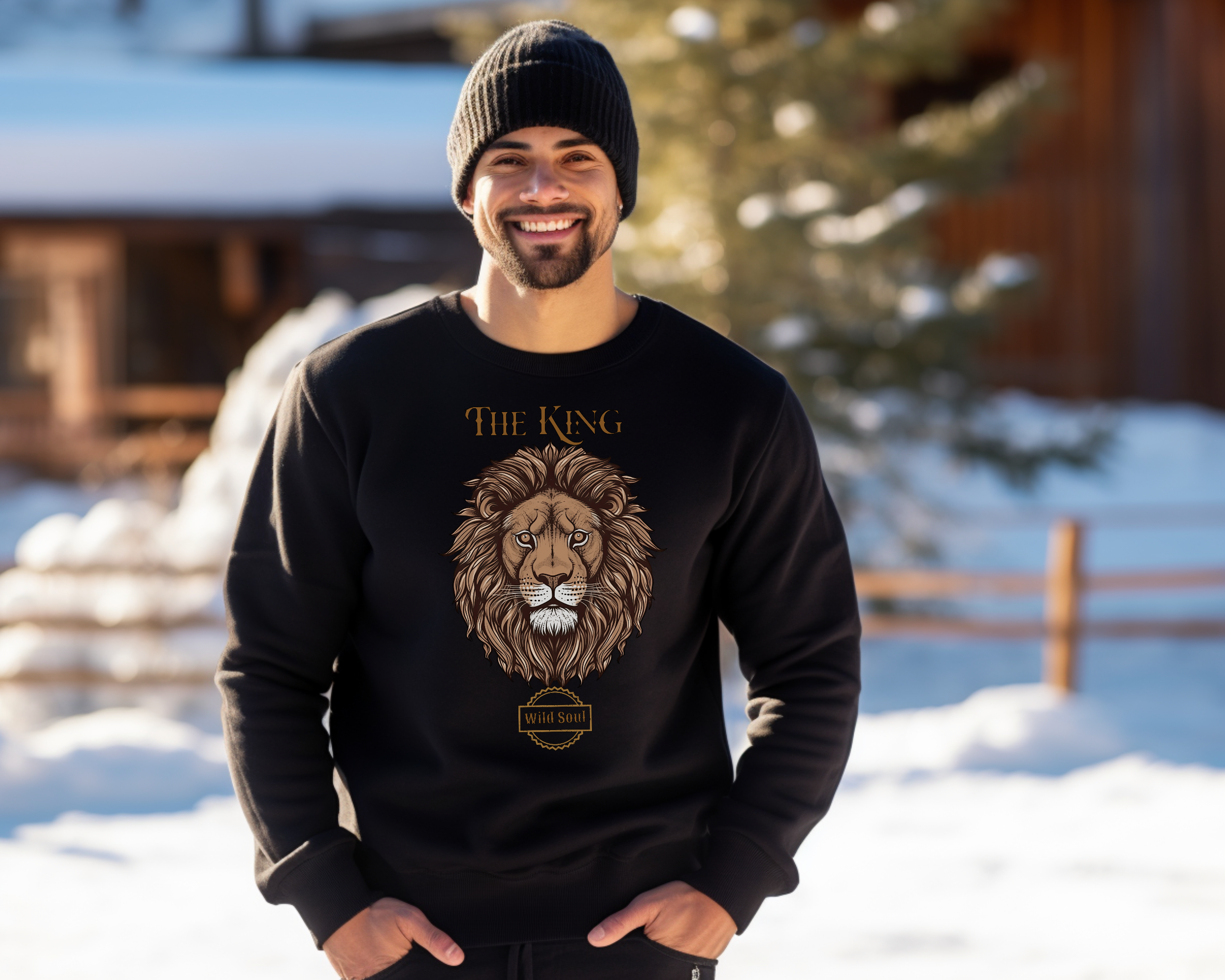 King of the Jungle Sweatshirt - Unisex Crewneck, Wild Soul, Wildlife Gift, Animal Lover Apparel, Cozy Casual Wear