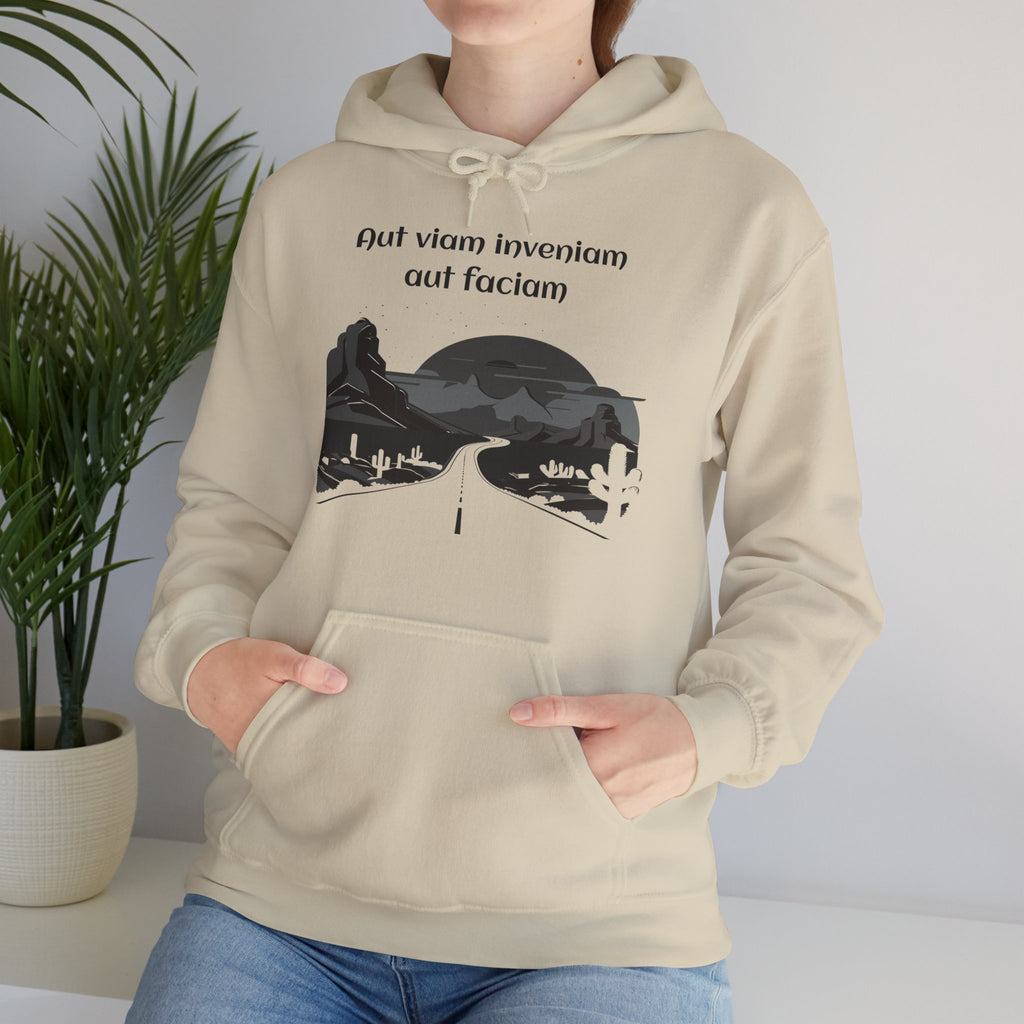 Inspirational Quote Hoodie - Unisex Heavy Blend™ Sweatshirt, Motivational Gift, Cozy Pullover, Adventure Apparel, Perfect for Travel